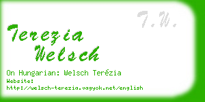 terezia welsch business card